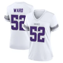 Women's Jihad Ward Minnesota Vikings No.52 Game Alternate Jersey - White
