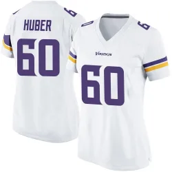 Women's Joe Huber Minnesota Vikings No.60 Game Jersey - White