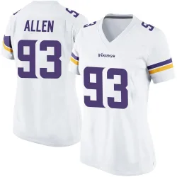 Women's Jonathan Allen Minnesota Vikings No.93 Game Jersey - White