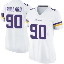 Women's Jonathan Bullard Minnesota Vikings No.90 Game Jersey - White
