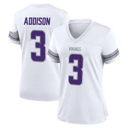 Women's Jordan Addison Minnesota Vikings No.3 Game Alternate Jersey - White