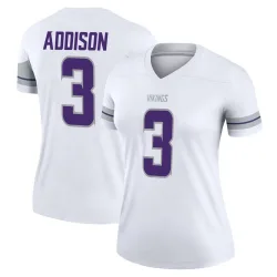 Women's Jordan Addison Minnesota Vikings No.3 Legend Alternate Jersey - White