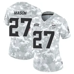 Women's Jordan Mason Minnesota Vikings No.27 Limited 2024 Salute to Service Jersey - Arctic Camo
