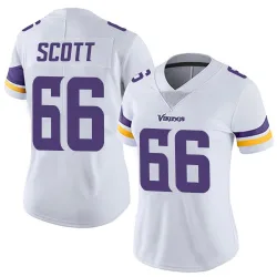 Women's Jordon Scott Minnesota Vikings No.66 Limited Vapor Untouchable Jersey - White