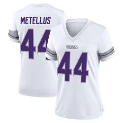 Women's Josh Metellus Minnesota Vikings No.44 Game Alternate Jersey - White