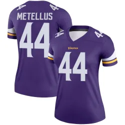 Women's Josh Metellus Minnesota Vikings No.44 Legend Jersey - Purple