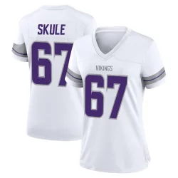 Women's Justin Skule Minnesota Vikings No.67 Game Alternate Jersey - White