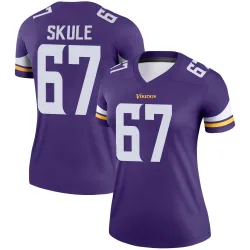Women's Justin Skule Minnesota Vikings No.67 Legend Jersey - Purple
