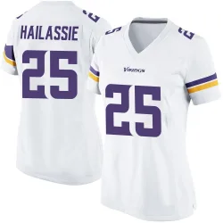 Women's Kahlef Hailassie Minnesota Vikings No.25 Game Jersey - White