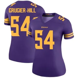 Women's Kamu Grugier-Hill Minnesota Vikings No.54 Legend Color Rush Jersey - Purple