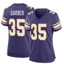 Women's Keenan Garber Minnesota Vikings No.35 Game Classic Jersey - Purple