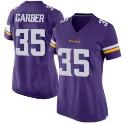 Women's Keenan Garber Minnesota Vikings No.35 Game Team Color Jersey - Purple