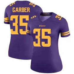Women's Keenan Garber Minnesota Vikings No.35 Legend Color Rush Jersey - Purple