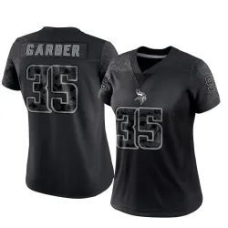 Women's Keenan Garber Minnesota Vikings No.35 Limited Reflective Jersey - Black