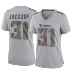 Women's Khyree Jackson Minnesota Vikings No.31 Game Atmosphere Fashion Jersey - Gray