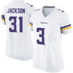 Women's Khyree Jackson Minnesota Vikings No.31 Game Jersey - White