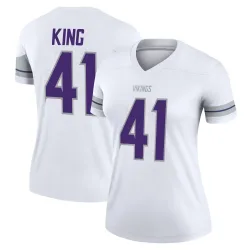Women's Kobe King Minnesota Vikings No.41 Legend Alternate Jersey - White