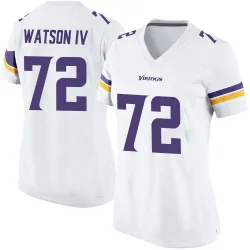 Women's Leroy Watson IV Minnesota Vikings No.72 Game Jersey - White