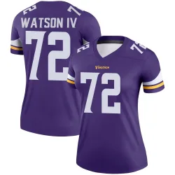 Women's Leroy Watson IV Minnesota Vikings No.72 Legend Jersey - Purple