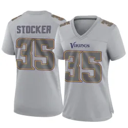 Women's Luke Stocker Minnesota Vikings No.35 Game Atmosphere Fashion Jersey - Gray