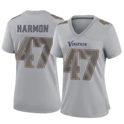 Women's Matt Harmon Minnesota Vikings No.47 Game Atmosphere Fashion Jersey - Gray