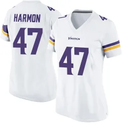 Women's Matt Harmon Minnesota Vikings No.47 Game Jersey - White