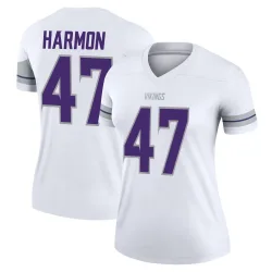 Women's Matt Harmon Minnesota Vikings No.47 Legend Alternate Jersey - White