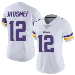 Women's Max Brosmer Minnesota Vikings No.12 Limited Vapor Untouchable Jersey - White