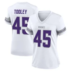 Women's Max Tooley Minnesota Vikings No.45 Game Alternate Jersey - White