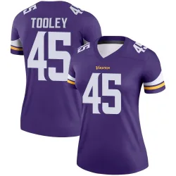 Women's Max Tooley Minnesota Vikings No.45 Legend Jersey - Purple