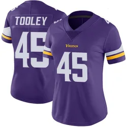 Women's Max Tooley Minnesota Vikings No.45 Limited Team Color Vapor Untouchable Jersey - Purple