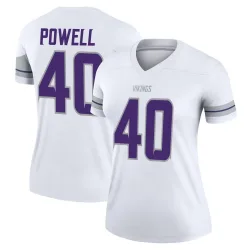 Women's Mishael Powell Minnesota Vikings No.40 Legend Alternate Jersey - White