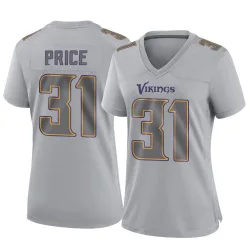 Women's Myles Price Minnesota Vikings No.31 Game Atmosphere Fashion Jersey - Gray