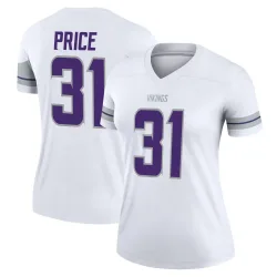 Women's Myles Price Minnesota Vikings No.31 Legend Alternate Jersey - White