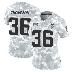 Women's NaJee Thompson Minnesota Vikings No.36 Limited 2024 Salute to Service Jersey - Arctic Camo