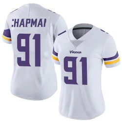 Women's Oscar Chapman Minnesota Vikings No.91 Limited Vapor Untouchable Jersey - White
