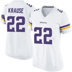 Women's Paul Krause Minnesota Vikings No.22 Game Jersey - White