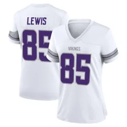Women's Robert Lewis Minnesota Vikings No.85 Game Alternate Jersey - White