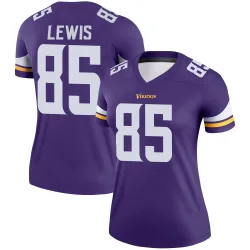 Women's Robert Lewis Minnesota Vikings No.85 Legend Jersey - Purple