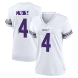 Women's Rondale Moore Minnesota Vikings No.4 Game Alternate Jersey - White