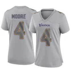 Women's Rondale Moore Minnesota Vikings No.4 Game Atmosphere Fashion Jersey - Gray