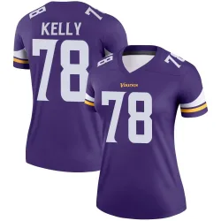 Women's Ryan Kelly Minnesota Vikings No.78 Legend Jersey - Purple