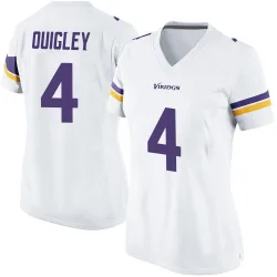 Women's Ryan Quigley Minnesota Vikings No.4 Game Jersey - White