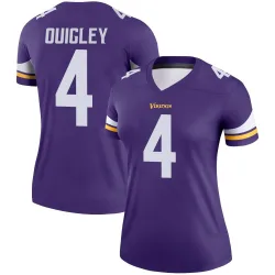 Women's Ryan Quigley Minnesota Vikings No.4 Legend Jersey - Purple