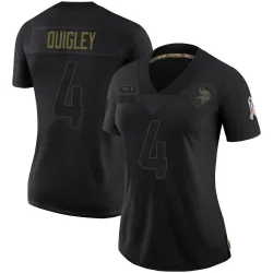 Women's Ryan Quigley Minnesota Vikings No.4 Limited 2020 Salute To Service Jersey - Black