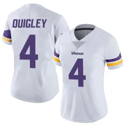 Women's Ryan Quigley Minnesota Vikings No.4 Limited Vapor Untouchable Jersey - White