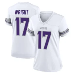 Women's Ryan Wright Minnesota Vikings No.17 Game Alternate Jersey - White