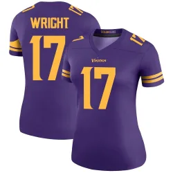 Women's Ryan Wright Minnesota Vikings No.17 Legend Color Rush Jersey - Purple