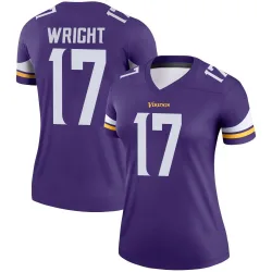 Women's Ryan Wright Minnesota Vikings No.17 Legend Jersey - Purple