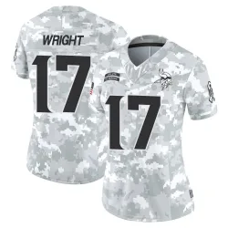 Women's Ryan Wright Minnesota Vikings No.17 Limited 2024 Salute to Service Jersey - Arctic Camo